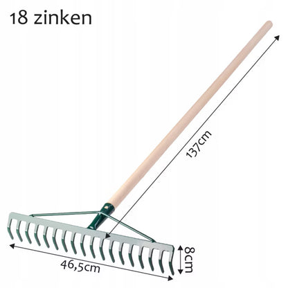 Løvrive 18 Tænder 137 cm Metal Grøn