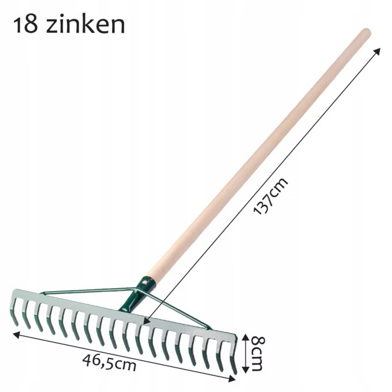 Løvrive 18 Tænder 137 cm Metal Grøn