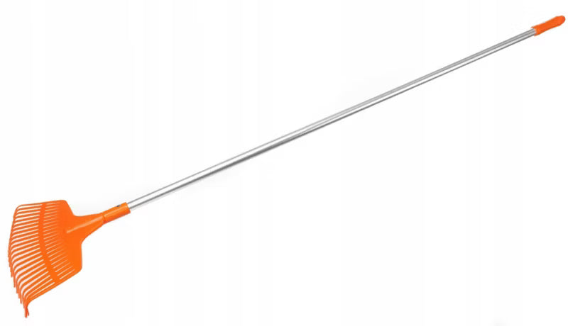 Løvrive 23 Tænder 45 cm Orange med Skaft