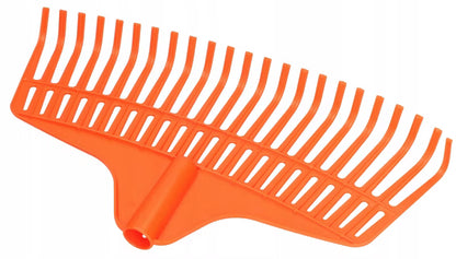 Løvrive 23 Tænder 45 cm Orange med Skaft
