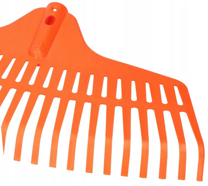 Løvrive 23 Tænder 45 cm Orange med Skaft