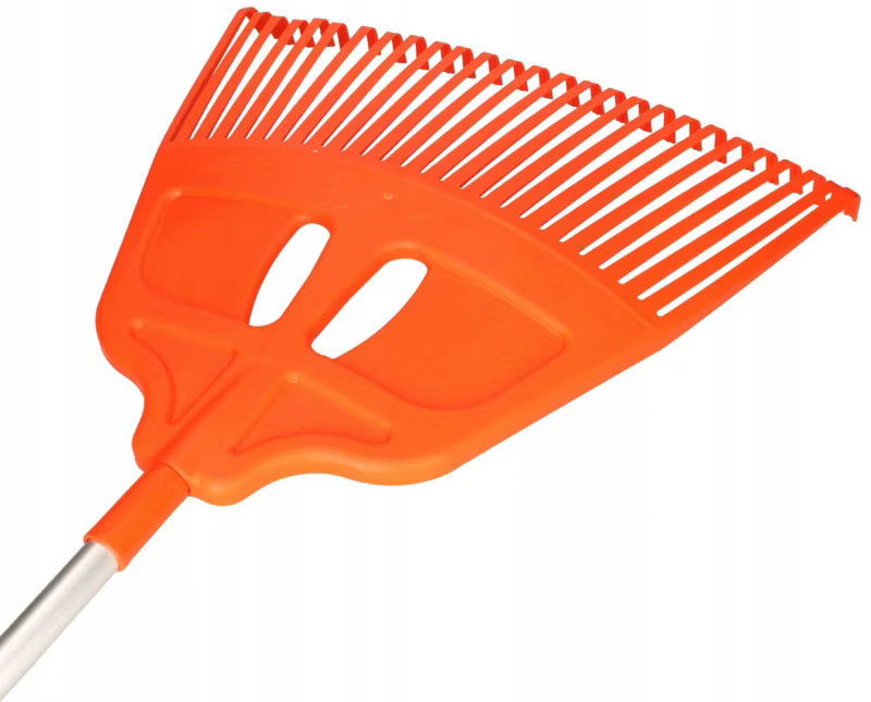 Løvrive 27 Tænder 57 cm med Skaft Orange