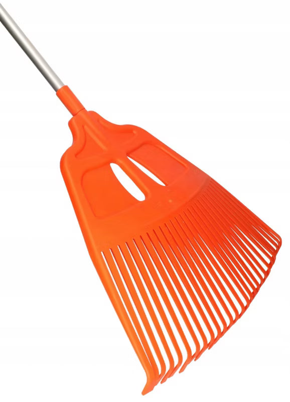 Løvrive 27 Tænder 57 cm med Skaft Orange