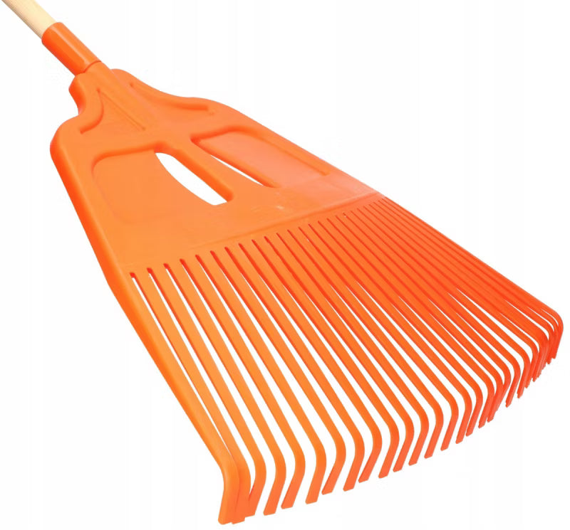 Løvrive 27 Tænder 57 cm med Skaft Orange