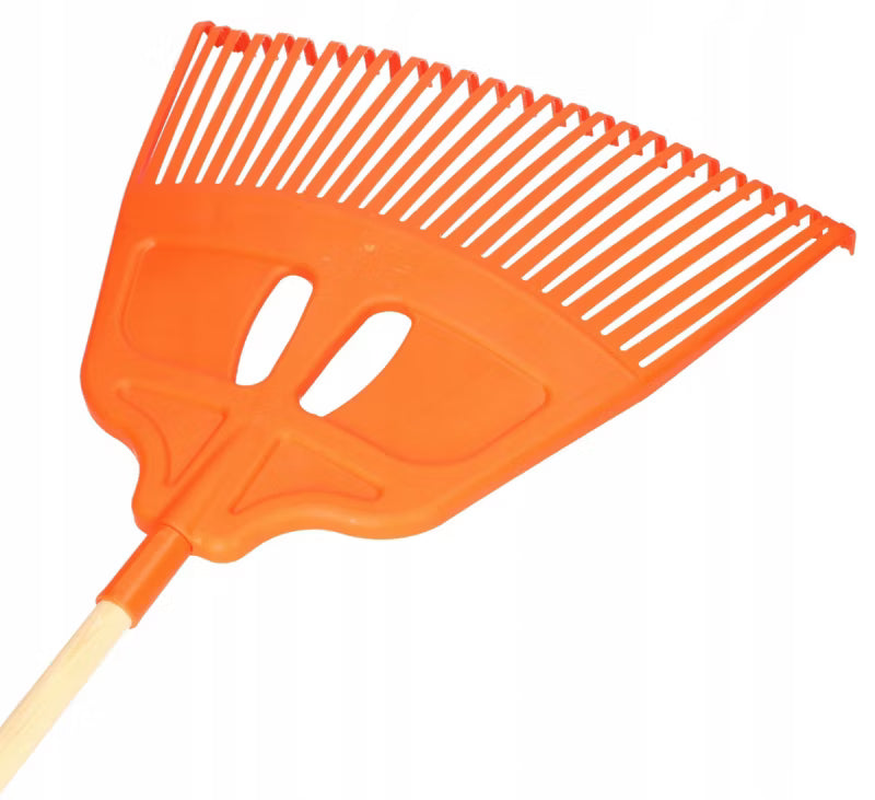 Løvrive 27 Tænder 57 cm med Skaft Orange