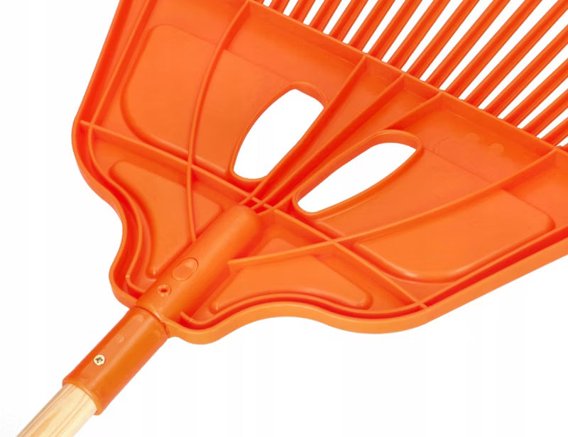 Løvrive 27 Tænder 57 cm med Skaft Orange