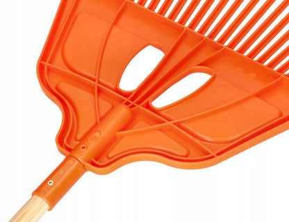 Løvrive 27 Tænder 57 cm med Skaft Orange