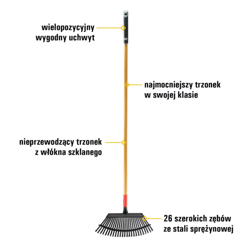 Løvrive 45 cm med 19 Ståltænder