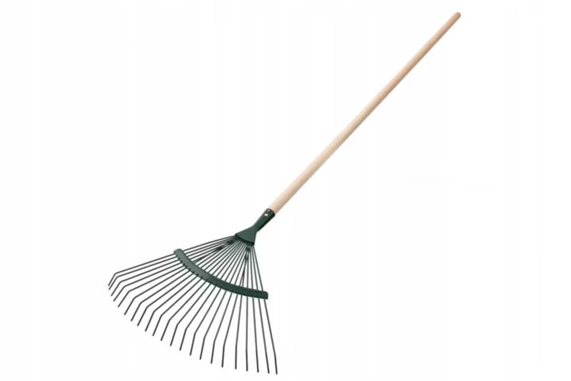 Løvrive 45 cm med Skaft Stål