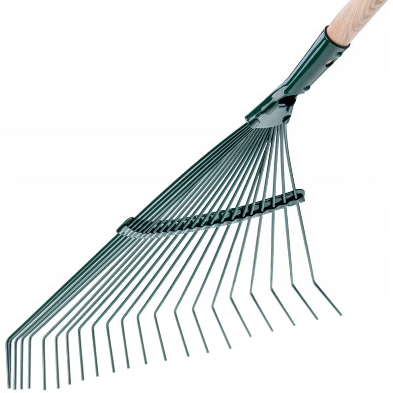 Løvrive 45 cm med Skaft Stål