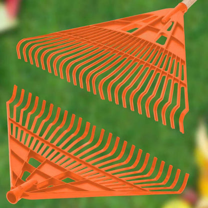 Løvrive 61 cm Orange med Skaft