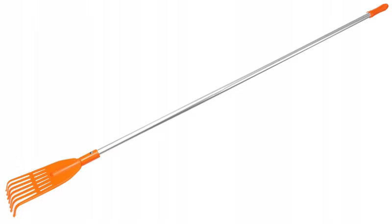 Løvrive 7 Tænder 13,5 cm Orange med Skaft