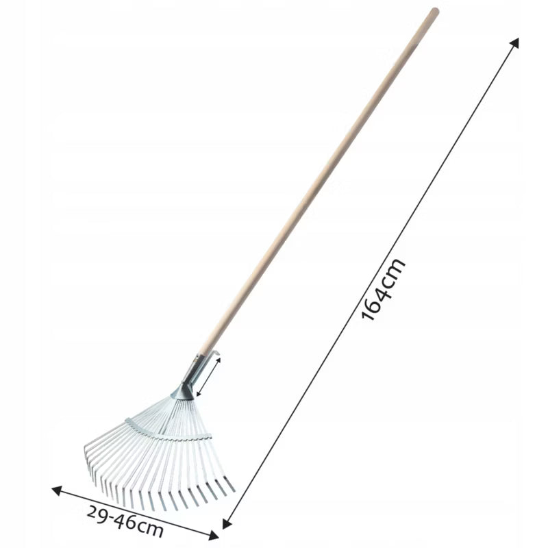 Løvrive Justerbar 30-46 cm Sølv med Træskaft