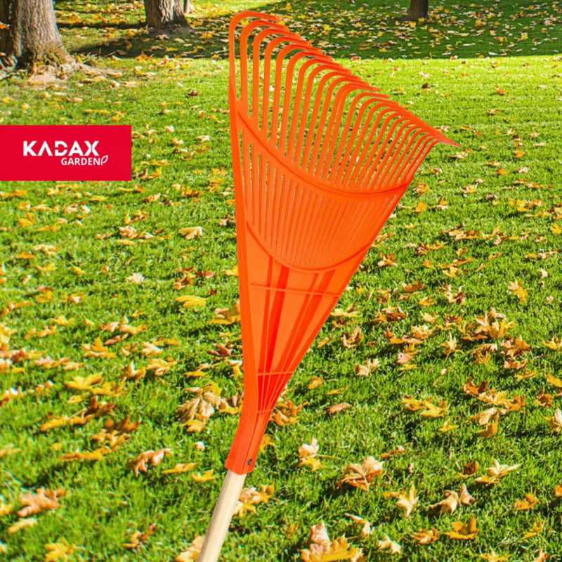 Løvrive med Træskaft 180 cm Orange