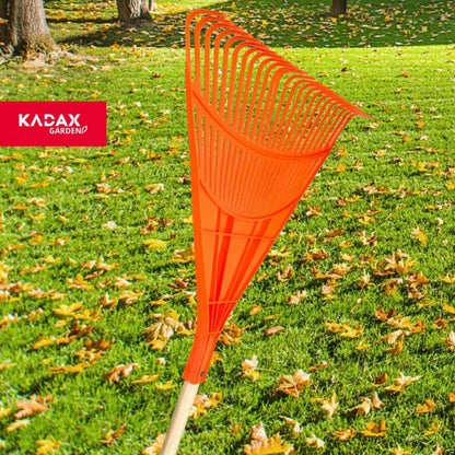 Løvrive med Træskaft 180 cm Orange