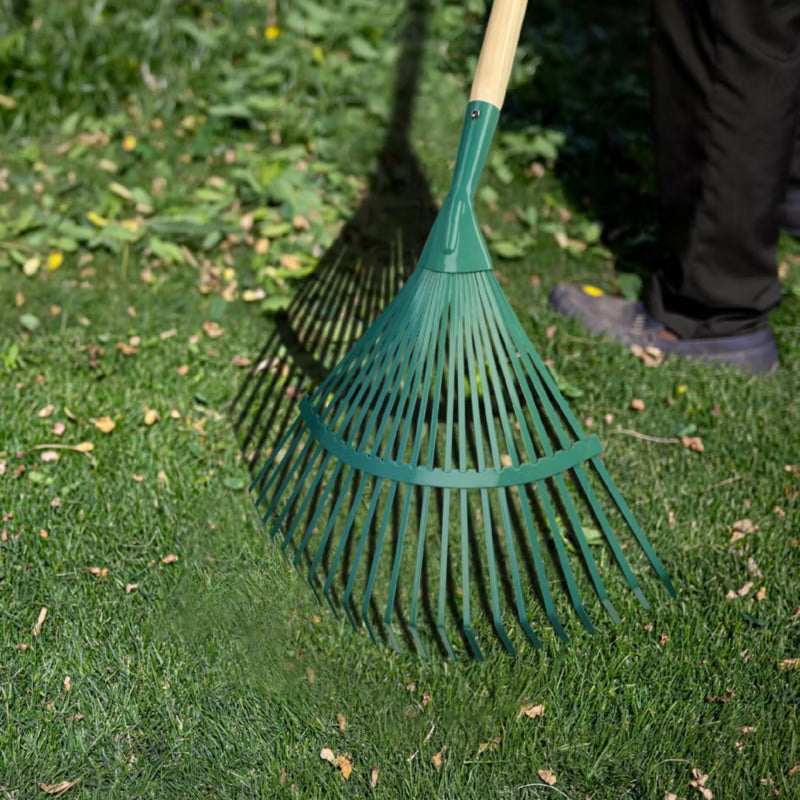 Løvrive Metal med Træskaft 39 cm