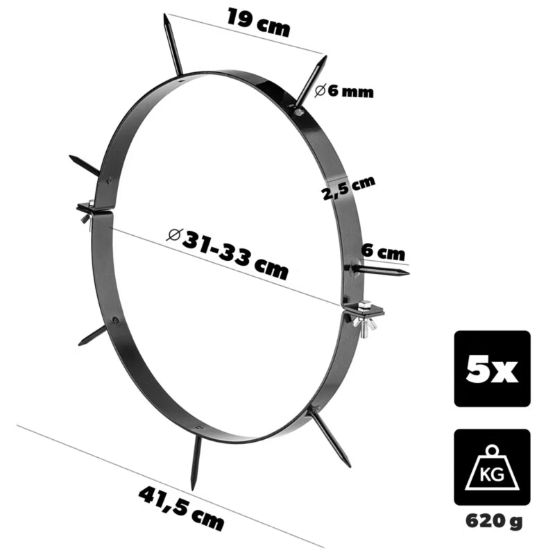 Lufterringe til Havetromle Ø31-33 cm 5 Stk. Sort