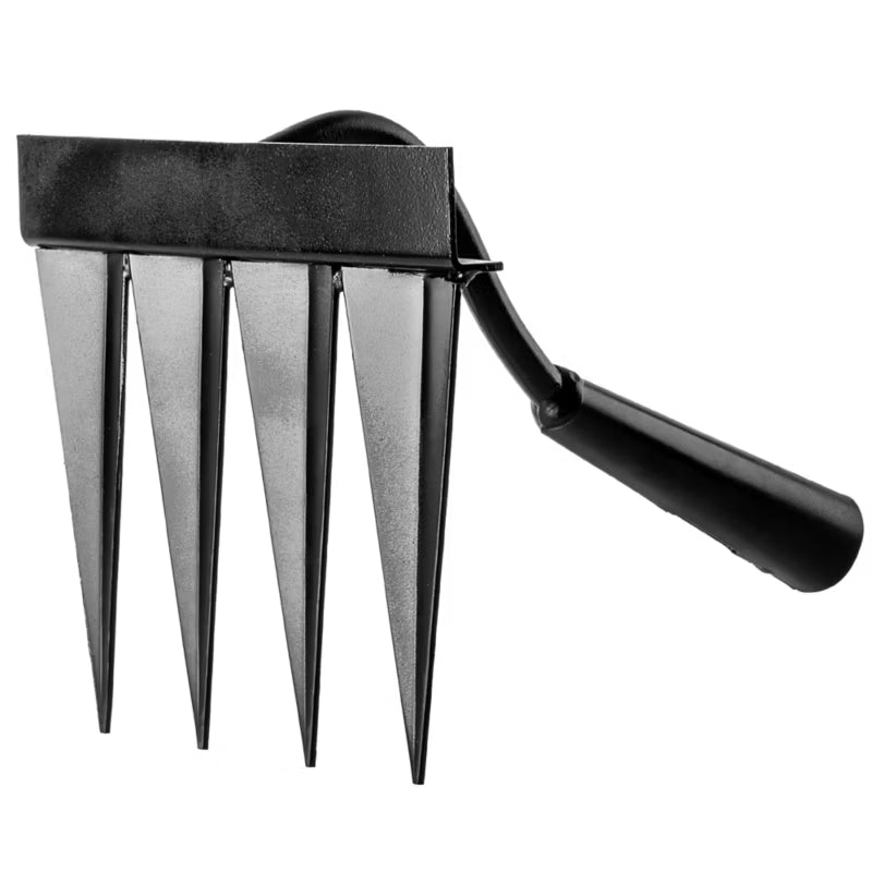 Lugehakke Fontelo 4 Tænder 20x16,5 cm Sort Stål