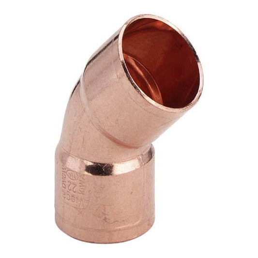 45° Viega enkeltmuffe bøjning 22 mm