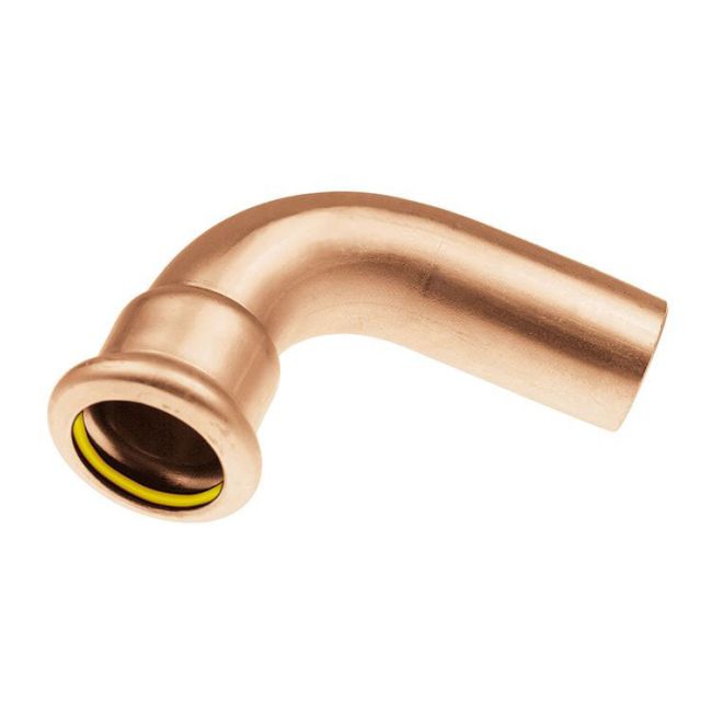 KAN-therm kobberbøjning med enkeltmuffe 90° Press Gas 18 mm