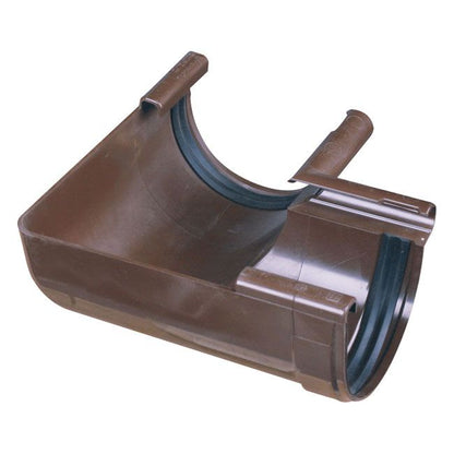 Indvendig tagrende bøjning Marley diameter 7,5 cm brun