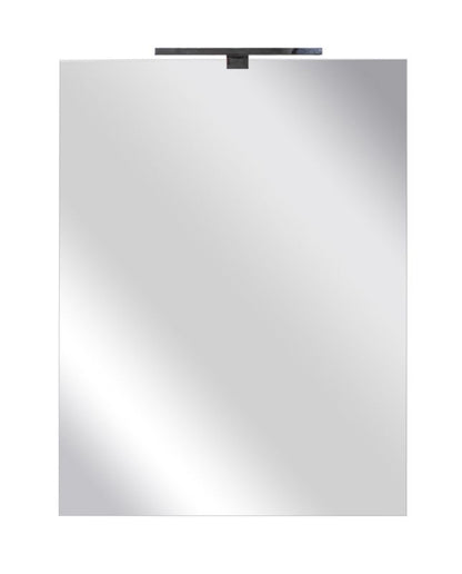 LED Spejl Amber 50x70 cm Sølv