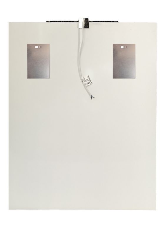 LED Spejl Amber 50x70 cm Sølv