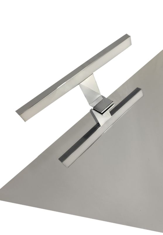 LED Spejl Amber 50x70 cm Sølv