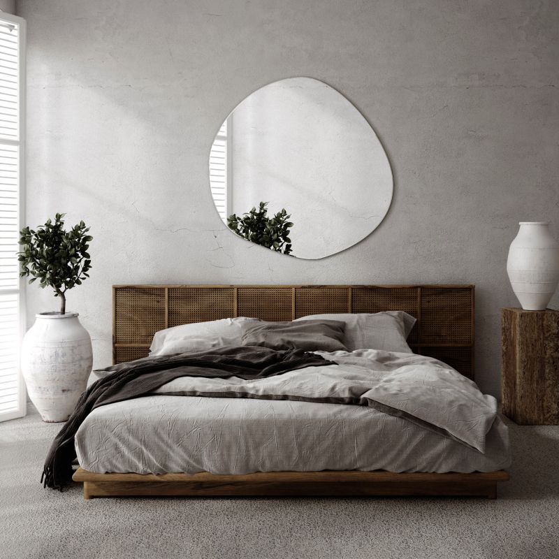 Asymmetrisk væg-spejl Tulup 96 x 97 uden ramme 1 stk.