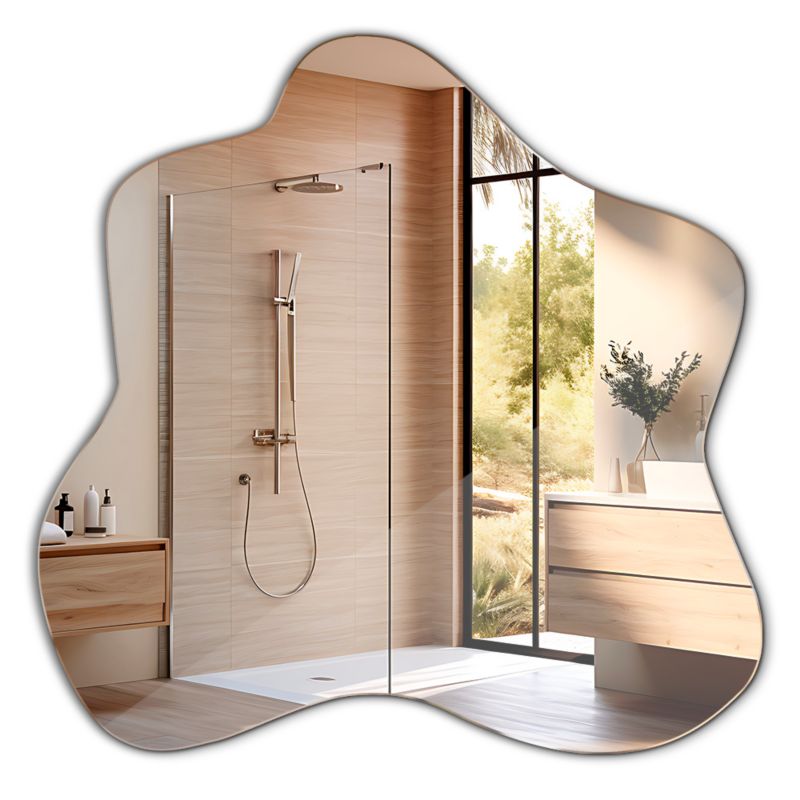 Asymmetrisk spejl Tulup 48,3 x 47,9 cm moderne 1 stk.