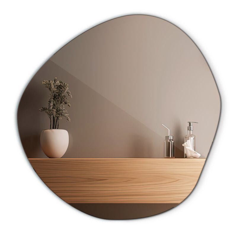 Asymmetrisk Spejl Tulup 77 x 77 cm