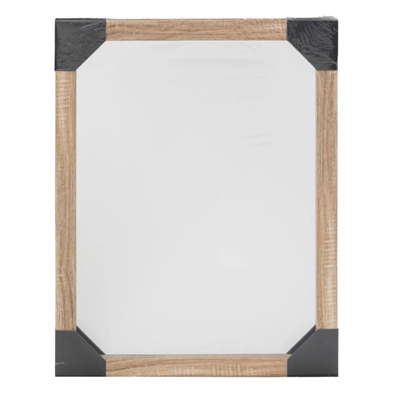 Badeværelsesspejl Basic 34x44 cm Brun Ramme