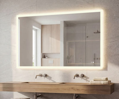 LED Badeværelsesspejl Rektangulært 120x70 cm Antidug Berøringsfølsomt