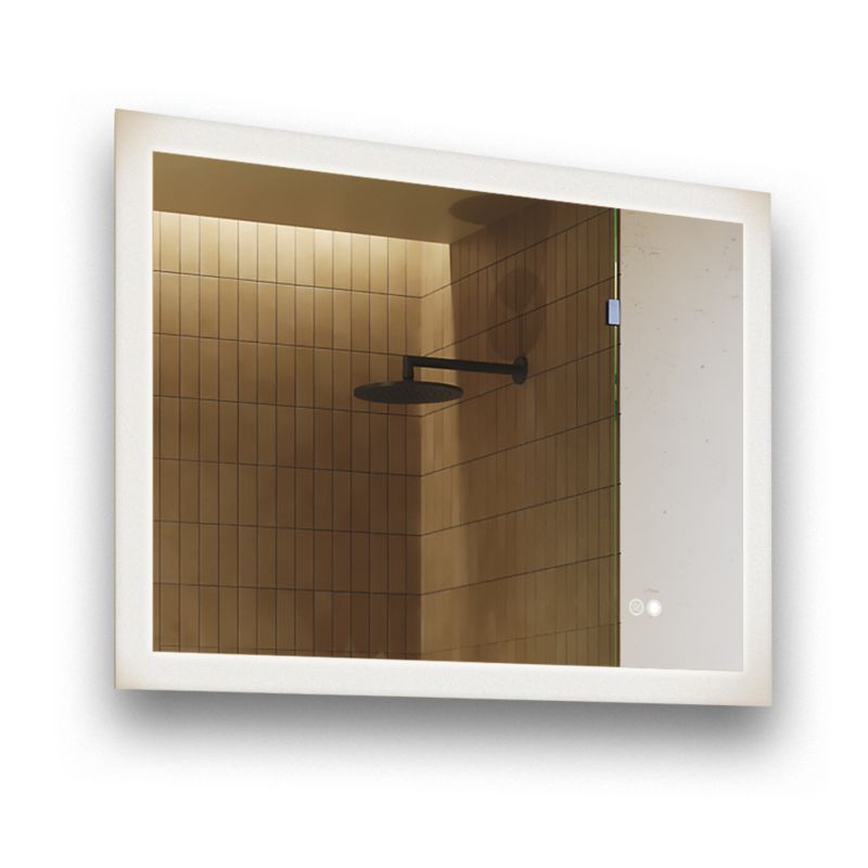 LED Badeværelsesspejl Rektangulært 80x60 cm Antidug Berøringsfølsomt