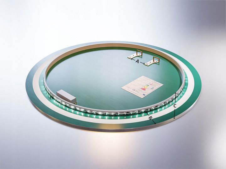 Rundt LED Badeværelsesspejl 60 cm med Dæmpbar Belysning | 5901315462857