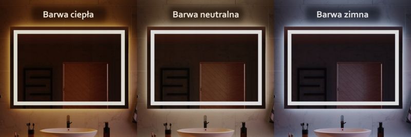 LED Badeværelsesspejl Rektangulært 50x70 cm Berøringskontakt