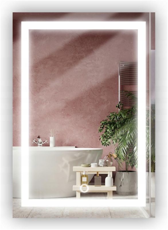 LED Badeværelsesspejl Rektangulært 50x90 cm med Touch-Kontakt