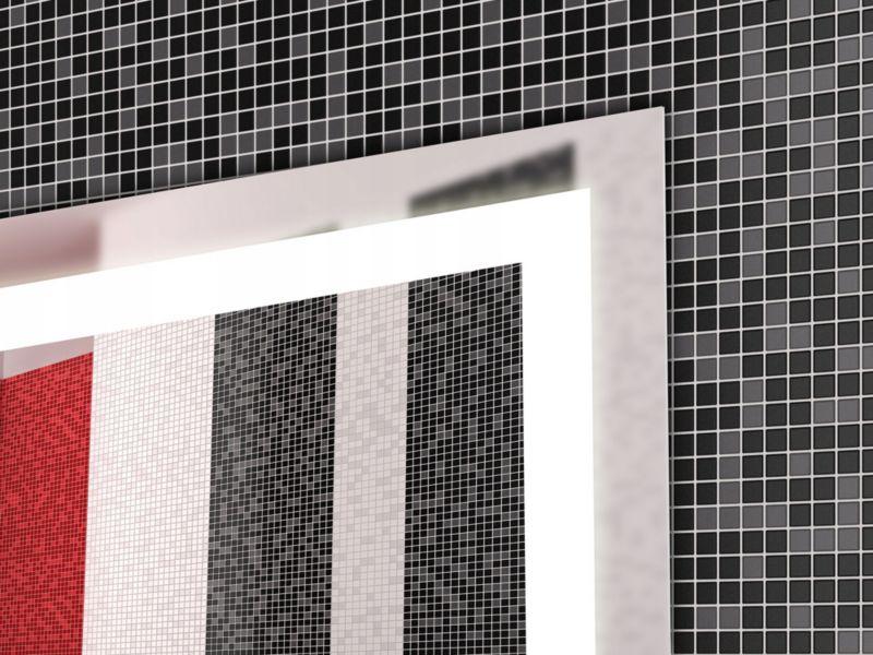 LED Badeværelsesspejl Rektangulært 50x90 cm med Touch-Kontakt
