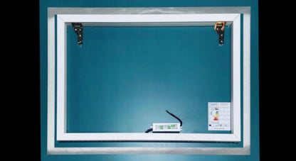LED Badeværelsesspejl Rektangulært 50x90 cm med Touch-Kontakt