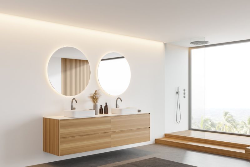 Rundt LED Badeværelsesspejl Vetro 80 cm Neutral 4200K IP44 | 5903886113534