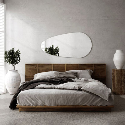 Vægspejl Tulup 35 x 70 cm i dråbeform – moderne design, 1 stk.