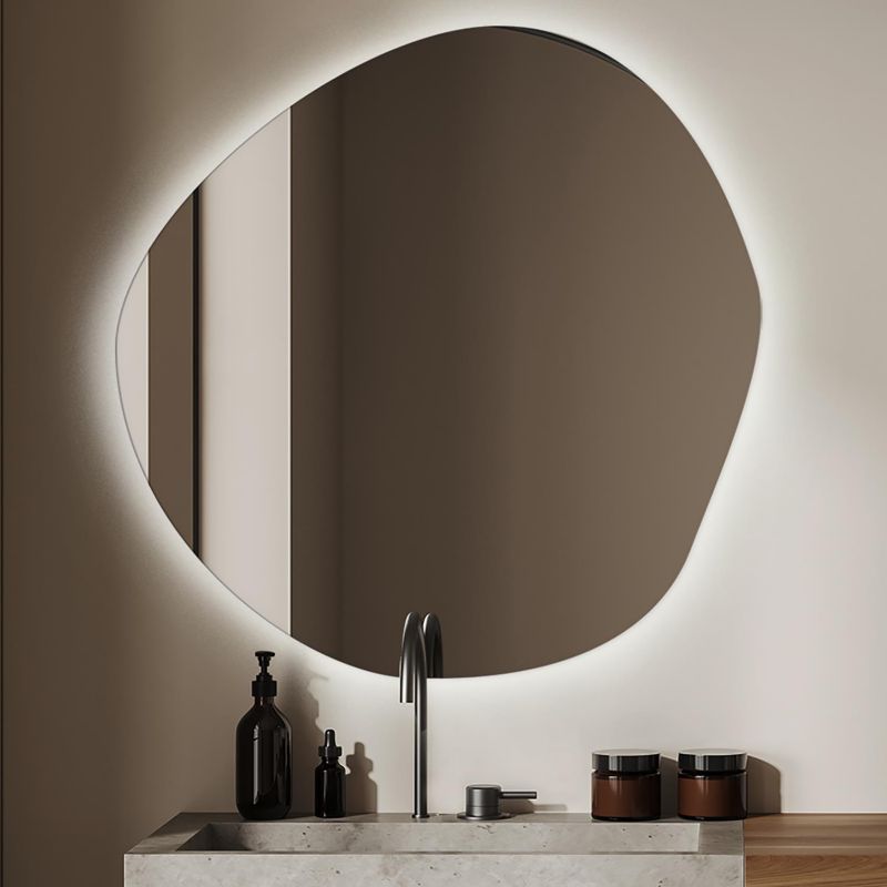 LED Makeup Spejl 87x86 cm Neutralt Lys Vægmonteret