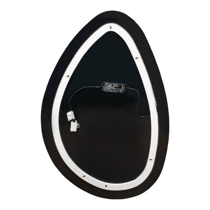 LED-spejl Dorji Drop 60 x 90 cm Sølvfarvet