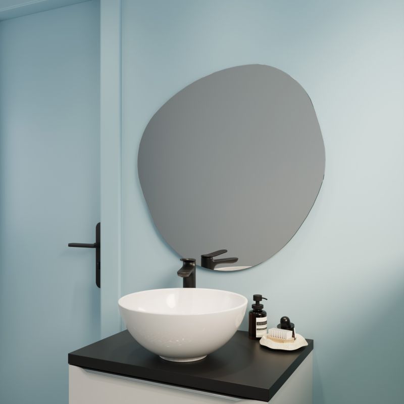 Rundt LED-spejl 70 x 70 cm Neutralt Lys IP44