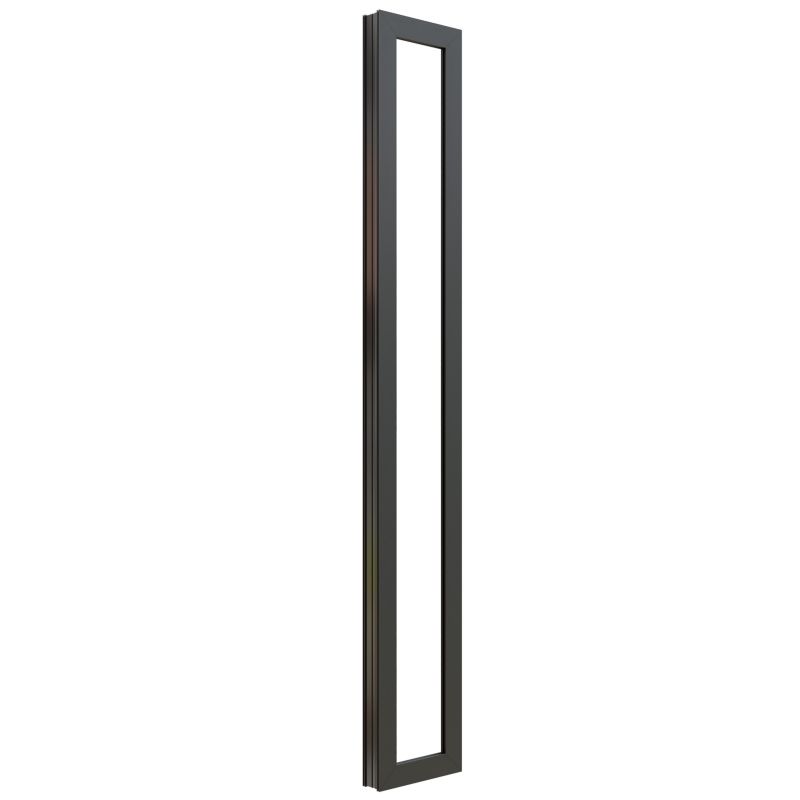 Fortia tilføjelsesvindue 2085 x 30 mm i mat‑sort antracit