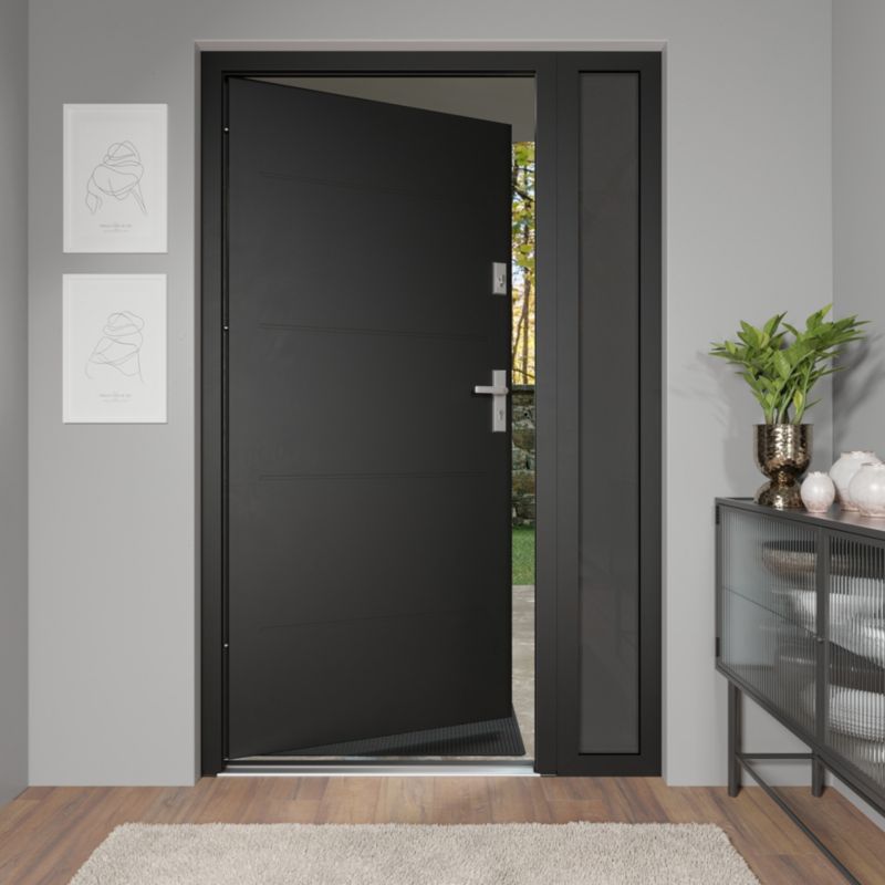 Fortia tilføjelsesvindue 2085 x 30 mm i mat‑sort antracit