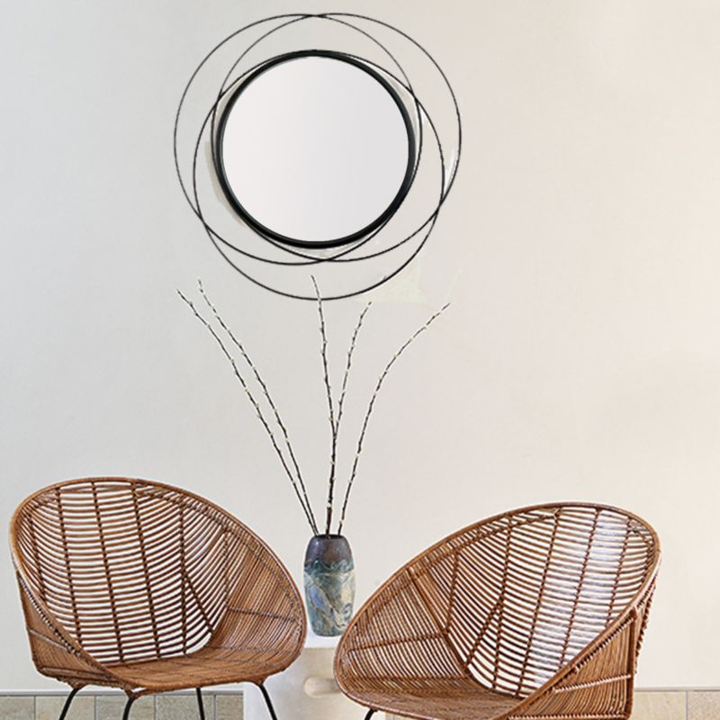 Spejl Multiframed 60 cm Sort