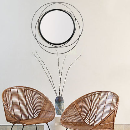 Spejl Multiframed 60 cm Sort