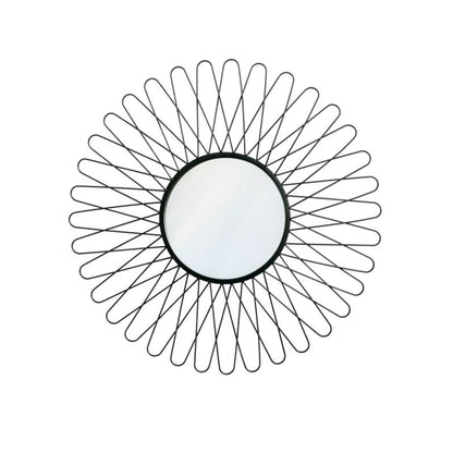 Spejl Rosace 60 cm Sort | 5059340173764