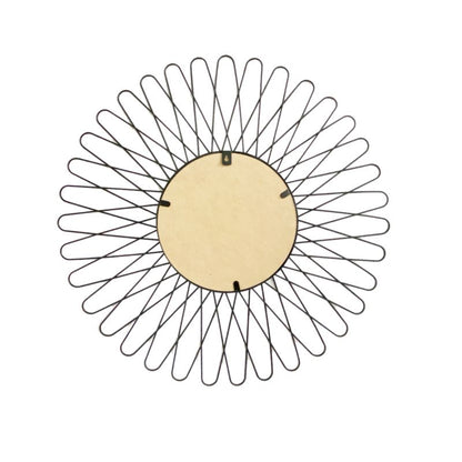GoodHome Rosace spejl 60 cm sort